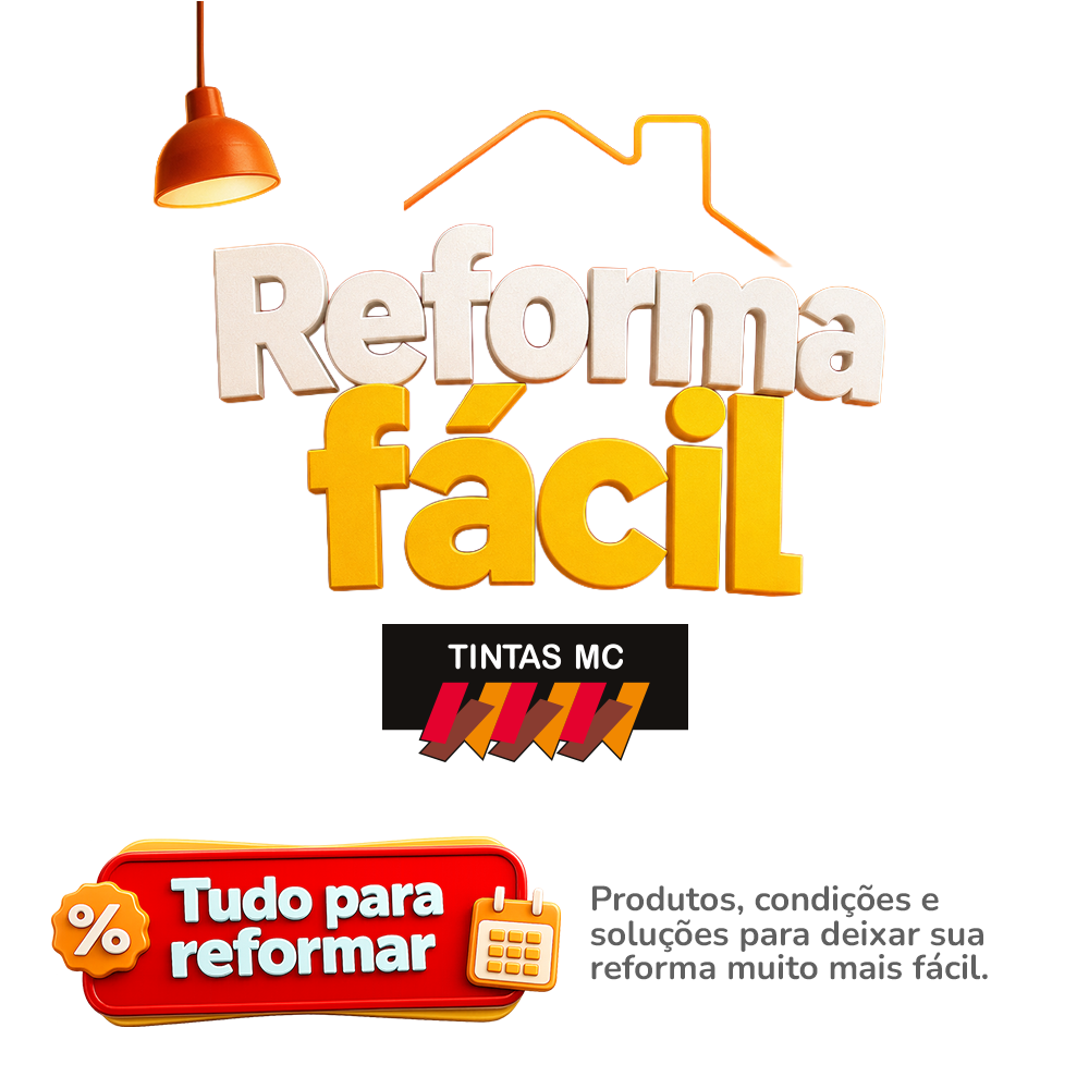 Logo da campanha promocional do Reforma Fácil da Tintas MC.
